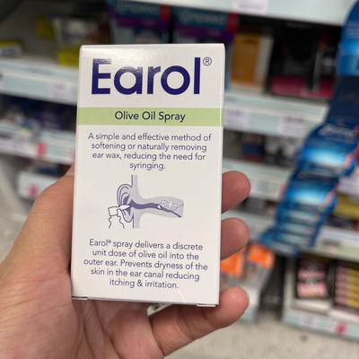 现货英国Earol橄榄油耳垢耳屎清除喷雾10ML软化去耳屎缓解耳痒