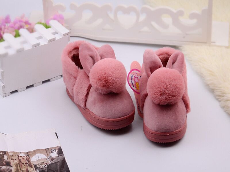 Chaussons enfants en suède pour hiver - semelle caoutchouc - Ref 1018143 Image 5
