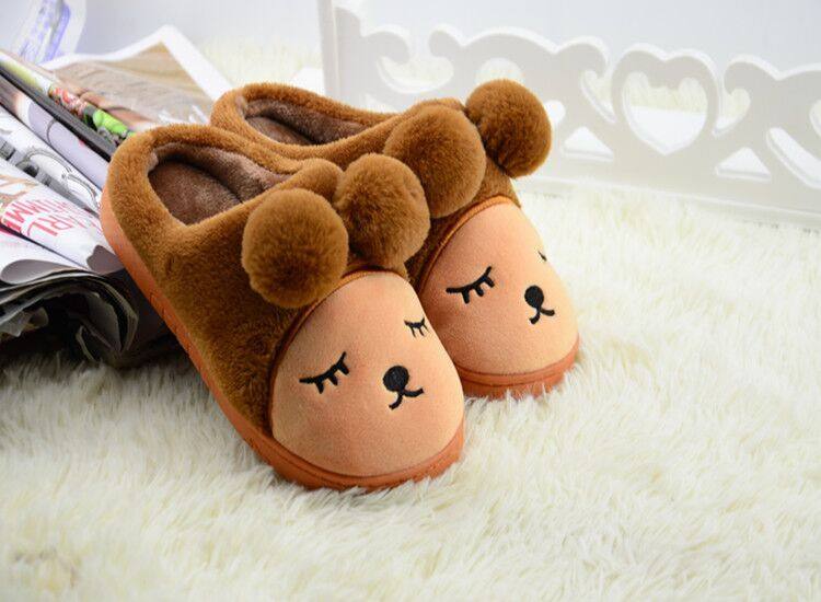 Pantoufles enfants en suède pour hiver - semelle tendon - Ref 1010290 Image 4