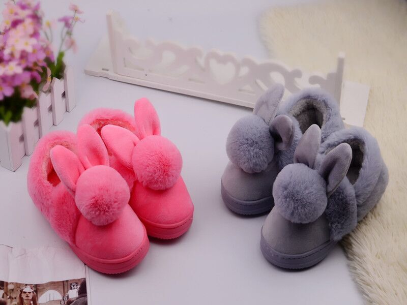 Chaussons enfants en suède pour hiver - semelle caoutchouc - Ref 1018143 Image 4