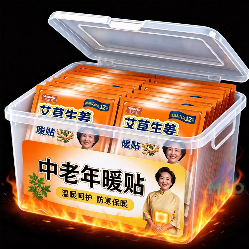 艾草生姜自发热驱寒暖身贴