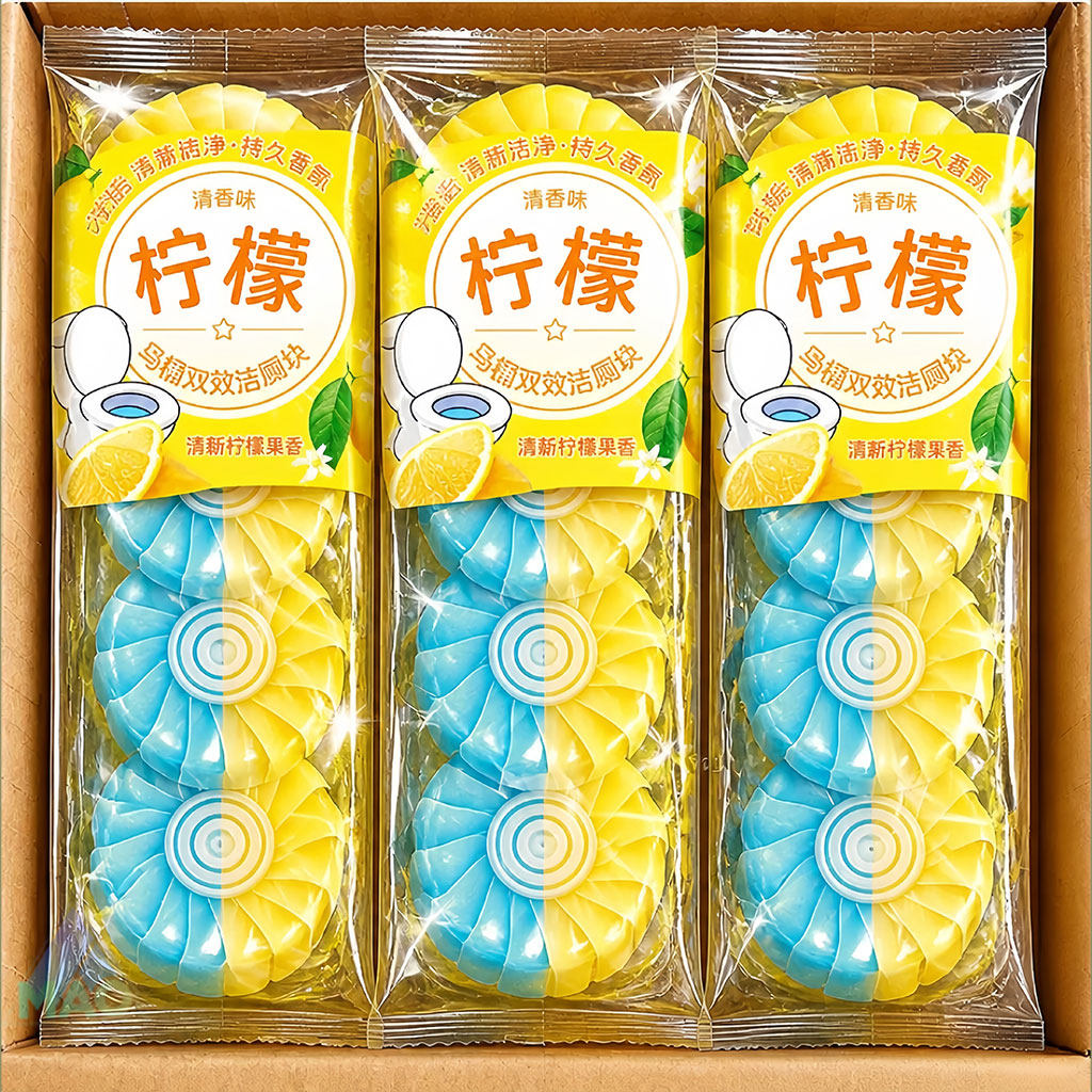 柠檬清香洁厕宝除垢飘香厕所卫生间除味马桶清大块耐用洁厕凝胶