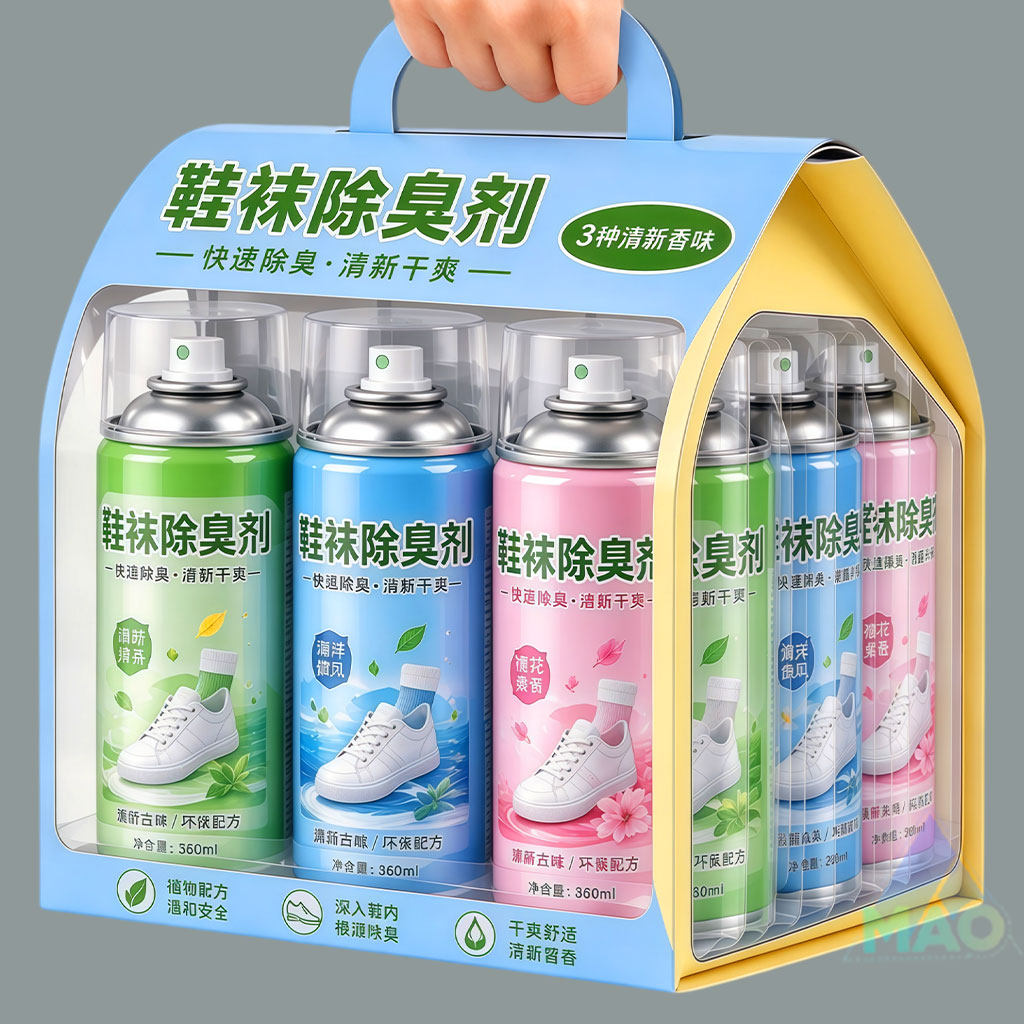 鞋袜除臭喷剂鞋柜运动鞋皮鞋球鞋去异味清新持久全家适用大容量