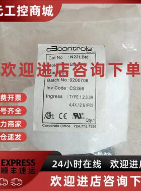 议价现货促销 全新原装 C3 CONTROLS 扭把开关 N22LBN 实物照片
