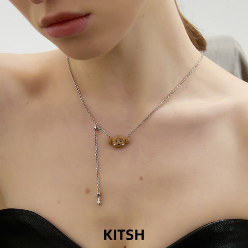 KITSH泰迪小狗项链女锁骨链