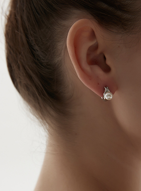 KITSH珍珠耳环s925纯银耳钉女小众ins极简风气质时尚个性通勤高级