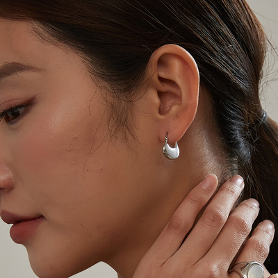 KITSH不规则扁包包耳钉女小众ins简约基础款个性高级感通勤耳环