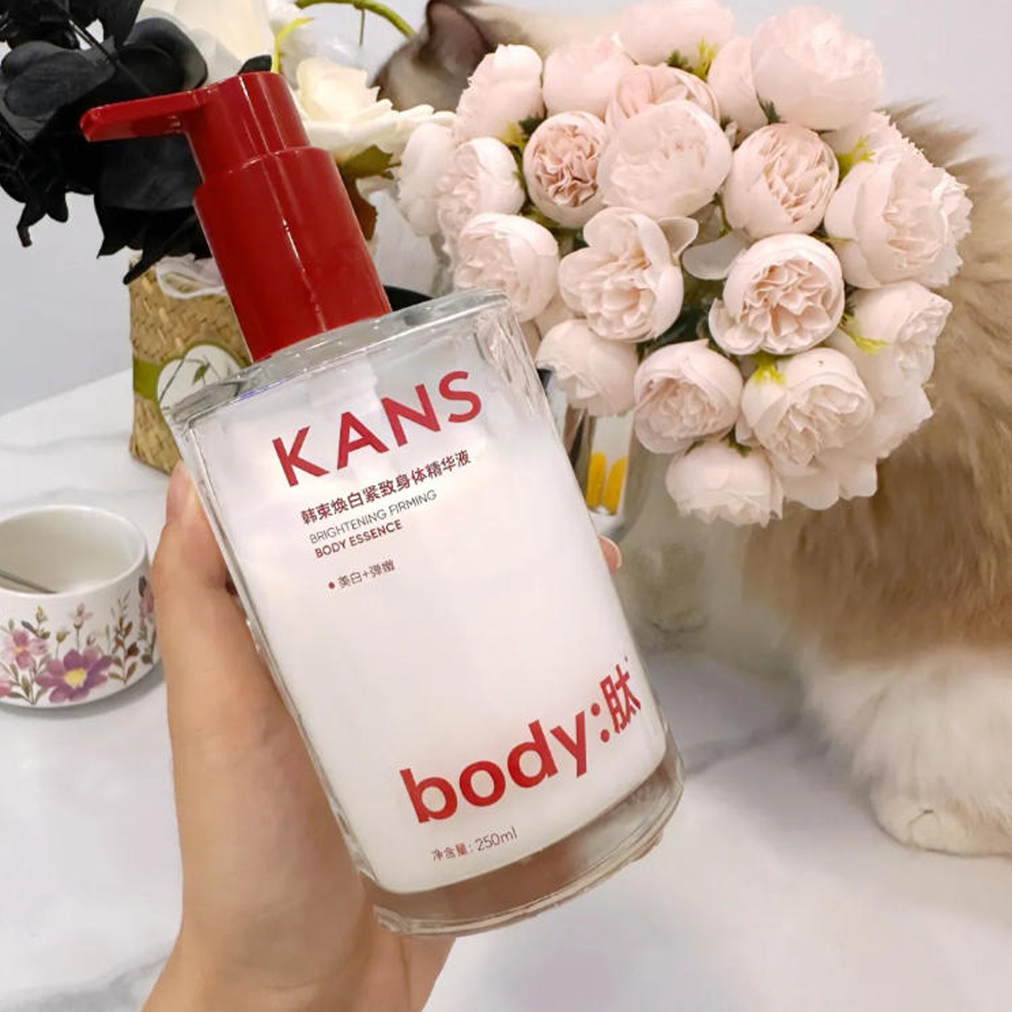 韩束焕白紧致身体乳保湿补水滋润秋冬女士持久留香香味补水全身男
