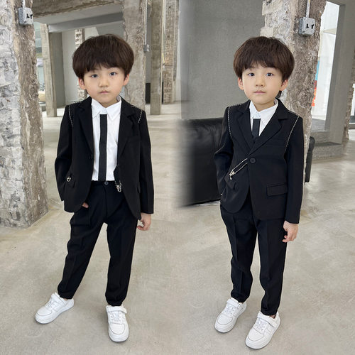 男童西装秋季外套儿童走秀演出服