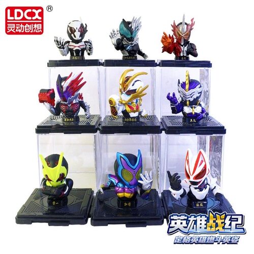 灵动创想假面骑士英雄战纪发光手办盲盒公仔加布圣刃模型摆件正版