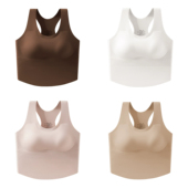 泳衣女高级感2025新款 上衣单件游泳背心泡温泉性感纯欲微胖遮肉