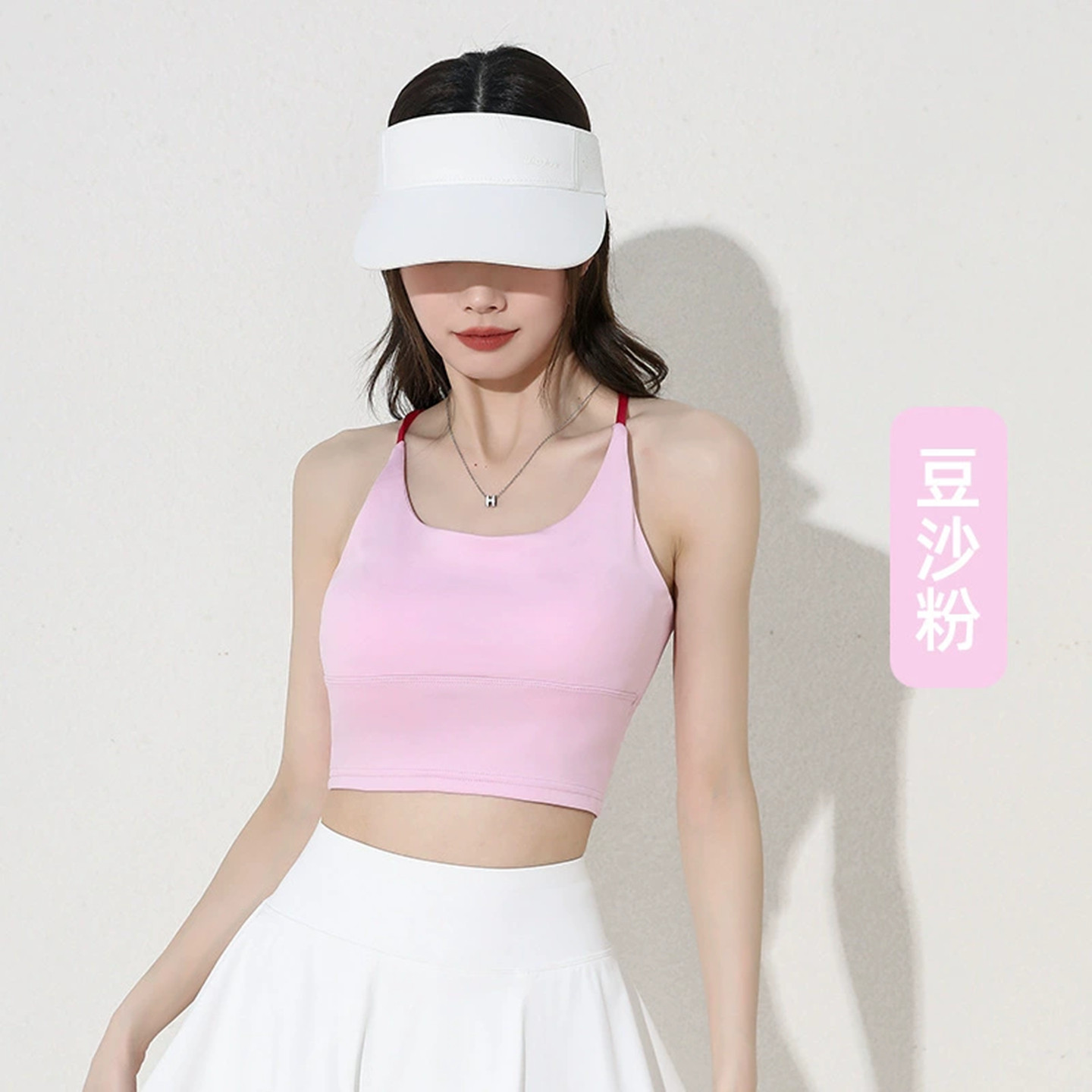 无钢圈分体泳衣女学生潜水胸罩冲浪速干背心打底上衣女孩子游泳装