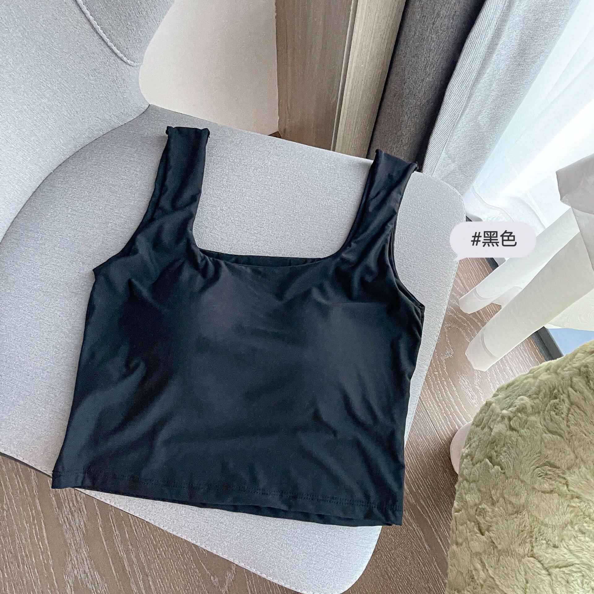 姑娘泳衣分体女潜水背心式运动风学生保守小胸游泳馆专用女士泳装