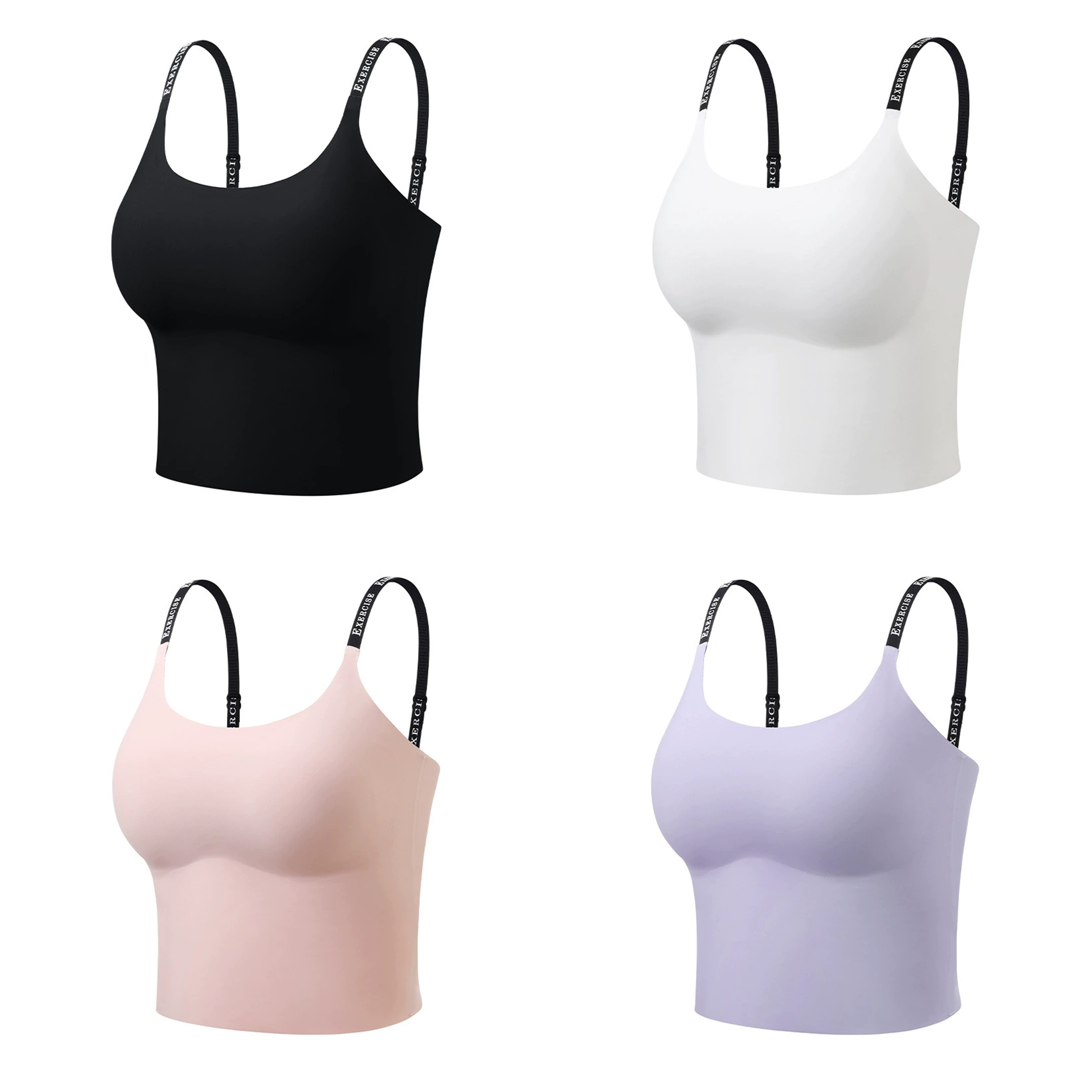 单件游泳上衣运动背心速干潜水温泉百搭黑色带胸垫显瘦女分体泳衣