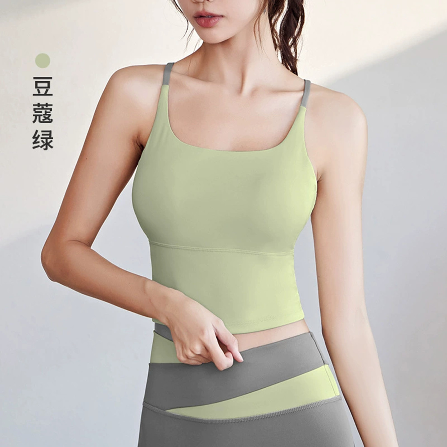 泳衣上衣单件女高腰显瘦遮肉保守中长款游泳背心性感露背吊带泳装