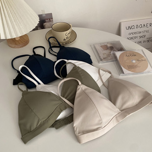 泳衣女游泳上衣单件速干潜水比基尼泡温泉分体运动背心带胸垫文胸