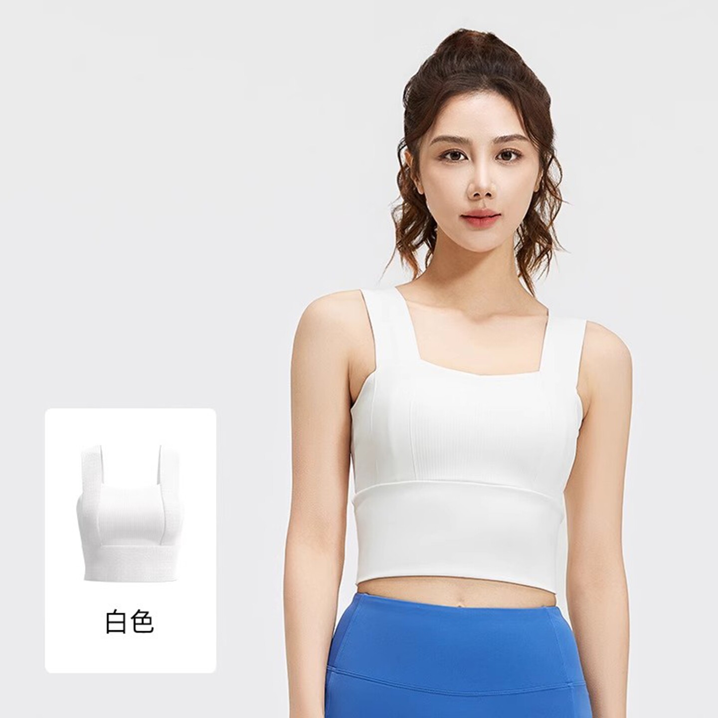 大码游泳衣运动文胸 潜水服百搭内衣 女士单独速干游泳背心中长款