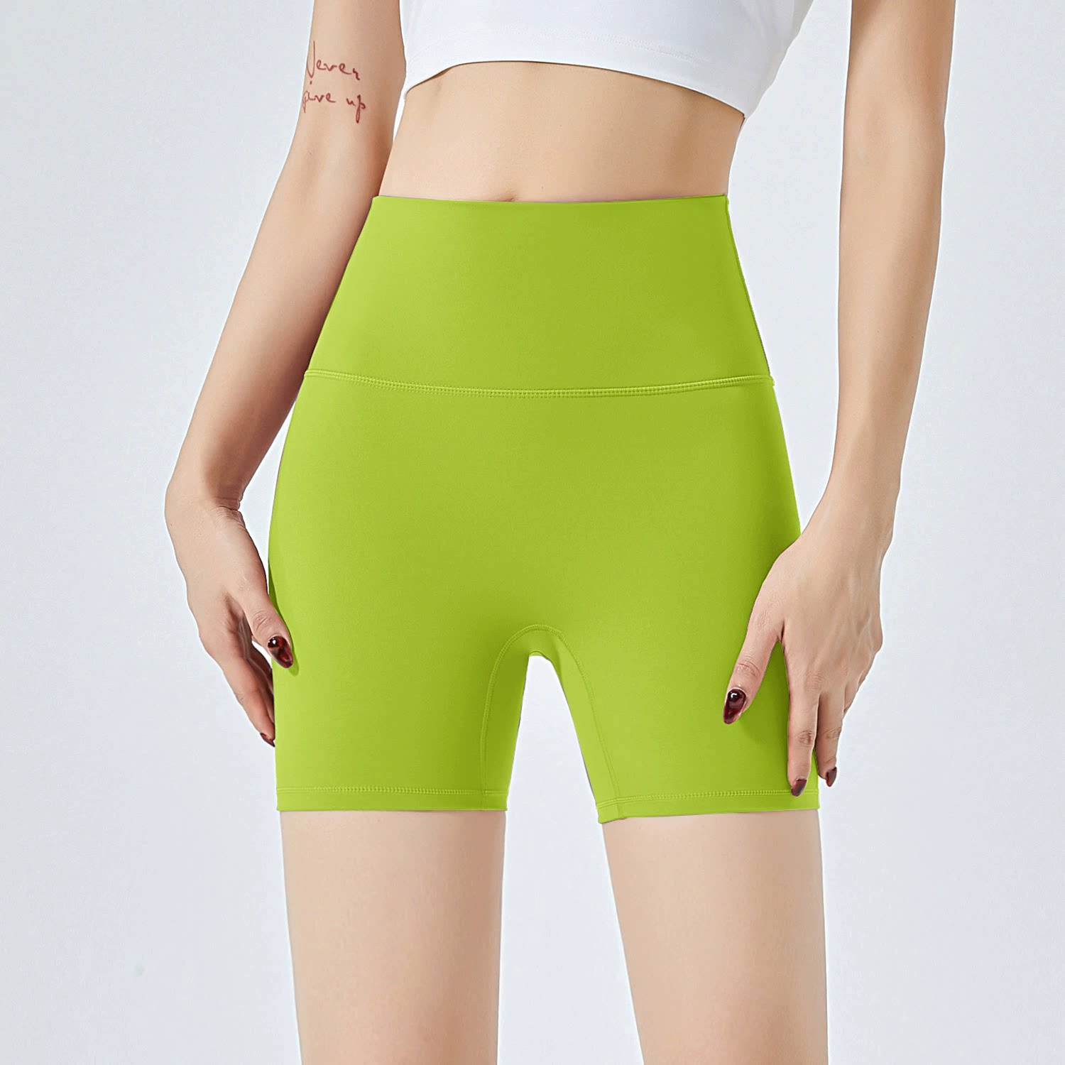 泳裤女士高腰收腹打底短裤分体泳衣单件游泳速干安全裤保守防走光