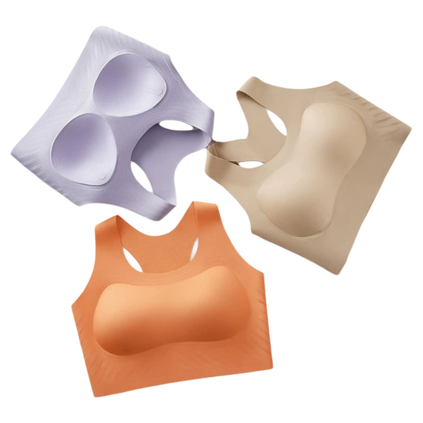 无钢圈分体泳衣女学生潜水胸罩冲浪速干背心打底上衣女孩子游泳装