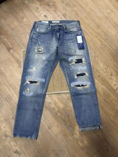 孤品 日产fdmtl mt版型 赤耳水洗男士小直筒牛仔裤