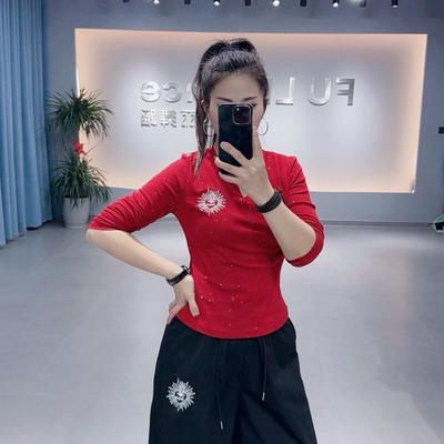 春秋新款广场曳步舞爵士T恤