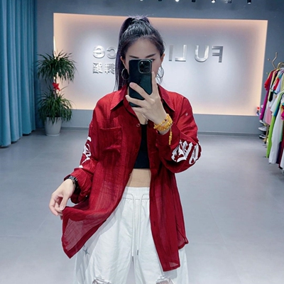 夏季新款宽松衬衫印花新中式衬衣