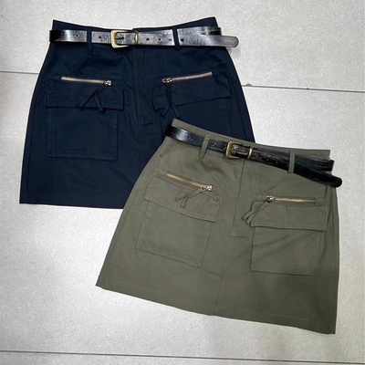 more有熊半身裙女2025夏季新款时尚百搭显瘦短裙女防走光工装裙