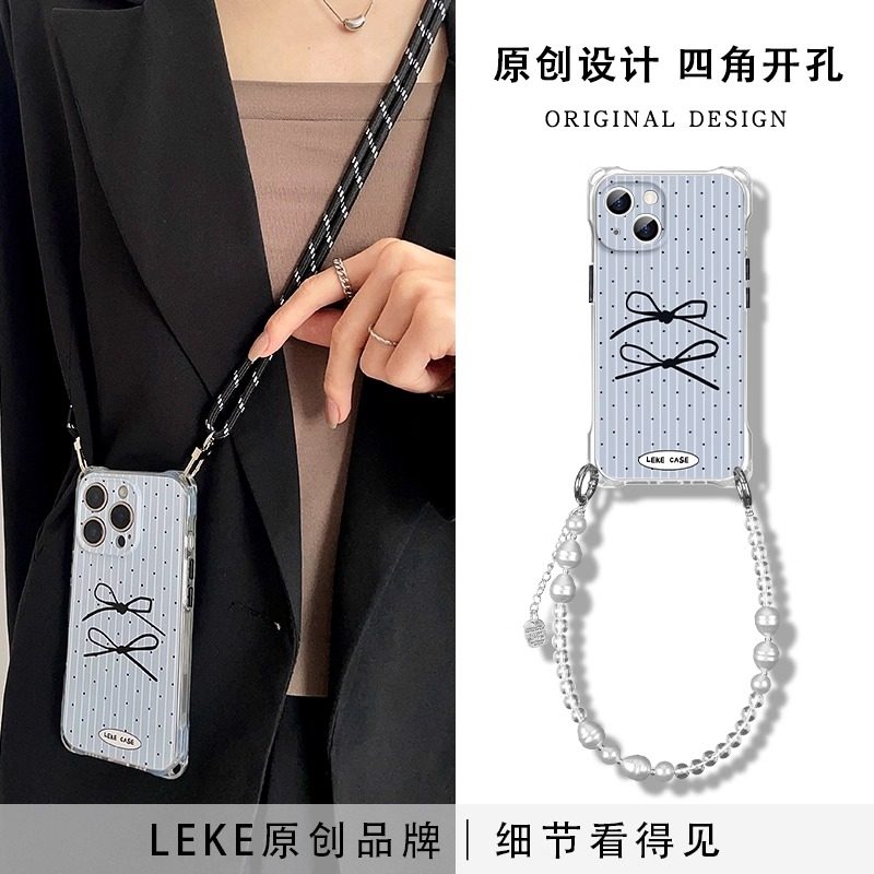 ins波点蝴蝶结适用荣耀400手机壳