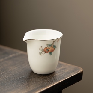 柿柿如意公道杯陶瓷防烫易断水