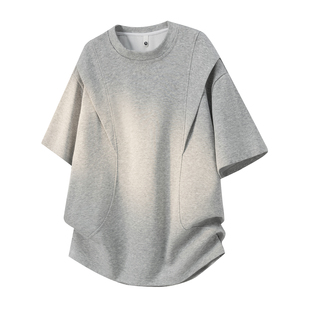 DT2603 T恤 P20 解构拼接短袖 夏季