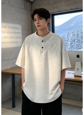 夏季休闲亨利POLO领男士短袖T恤 DT2601/P20