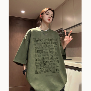 夏季休闲宽松情侣短袖T恤潮 DT2503/P25 控39图片