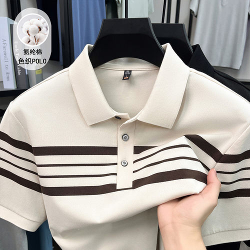 领短袖POLO衫男士夏季新款