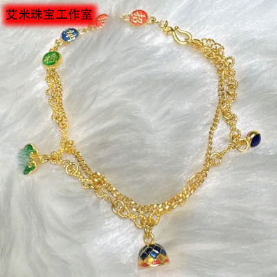 周大福传承黄金招财进宝手链