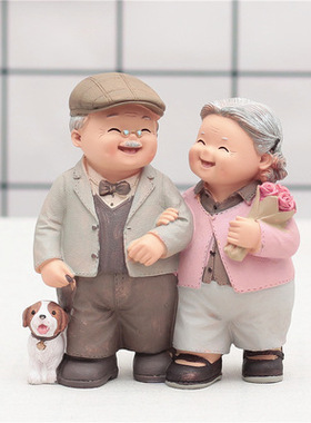 创意客厅酒柜电视柜父母小摆件