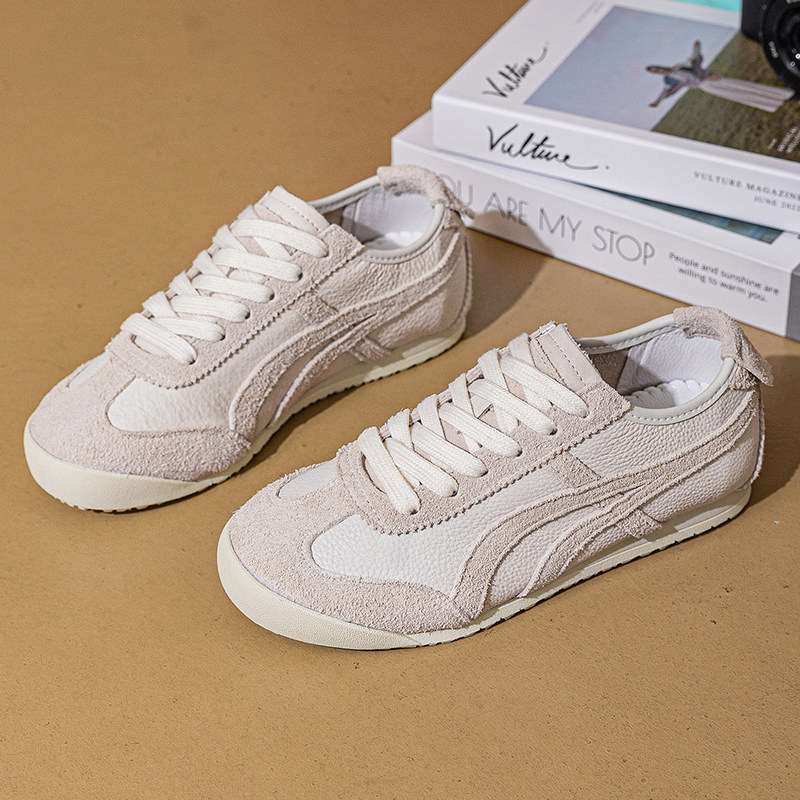 真皮大码女鞋41-43德训鞋头层牛皮新款百搭休闲运动鞋复古阿甘鞋,女鞋,德训鞋,淘宝优惠券,粉丝福利购,淘宝优惠卷