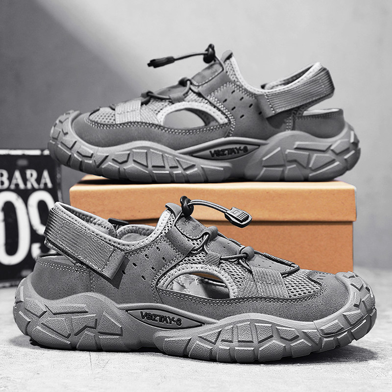 洞洞鞋男夏季外穿防滑防臭包头劳保涉水钓鱼镂空户外溯溪沙滩凉鞋,流行男鞋,洞洞鞋,淘宝优惠券,粉丝福利购,淘宝优惠卷