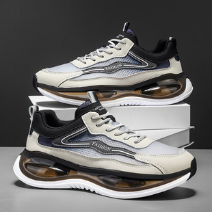 学生运动休闲跑步减震轻便软底防滑气垫老爹潮鞋 2026新款 夏季 男鞋