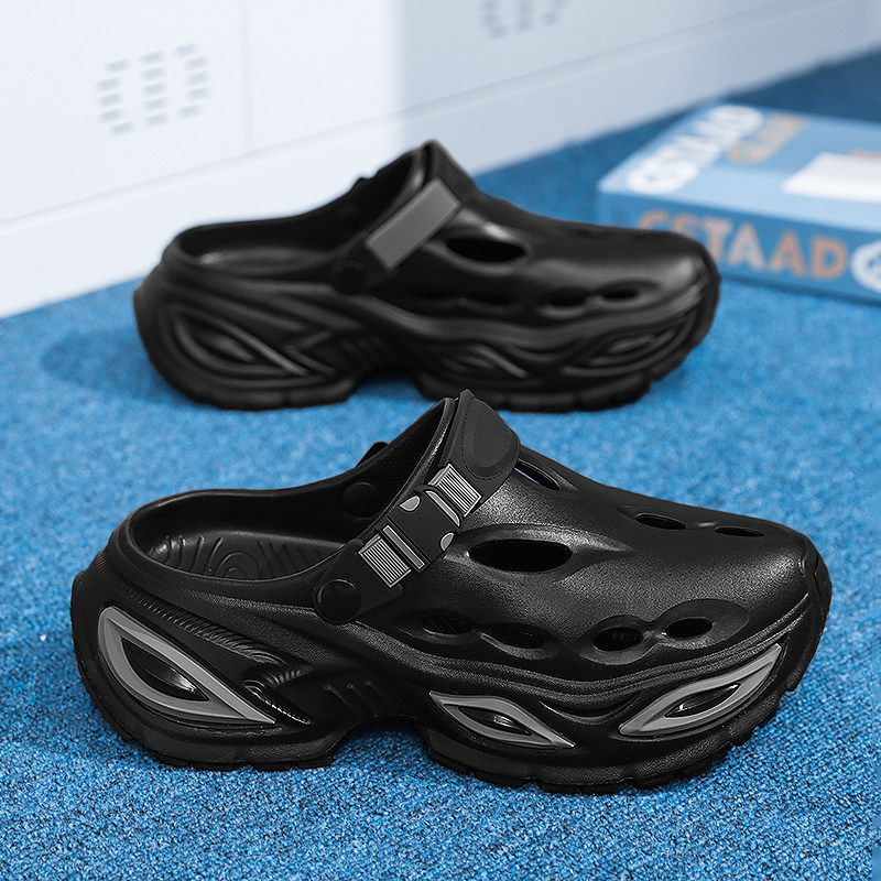 凉鞋男防滑防臭夏季外穿户外涉水开车拖鞋两用运动沙滩包头洞洞鞋,流行男鞋,沙滩鞋,淘宝优惠券,粉丝福利购,淘宝优惠卷