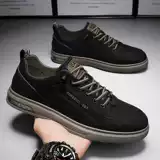 Спортивная летняя дышащая трендовая белая обувь для отдыха, универсальные кроссовки для кожаной обуви, туфли