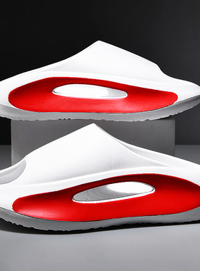 莆田拖鞋男士夏季外穿防水防滑运动厚底大码4748踩屎感沙滩凉拖鞋