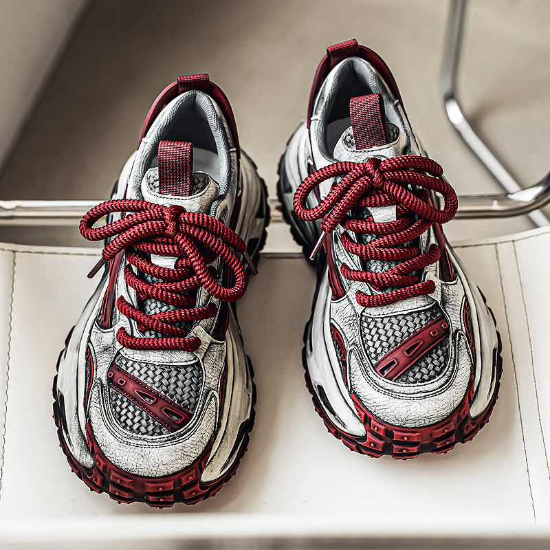 男鞋冬季运动学生超火复古做旧巴黎轮胎鞋青少年休闲增高老爹潮鞋,流行男鞋,时尚休闲鞋,淘宝优惠券,粉丝福利购,淘宝优惠卷