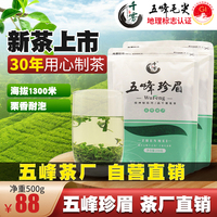 【2024新茶】千雾五峰珍眉散装炒青茶叶湖北毛尖茶叶宜昌绿茶500g