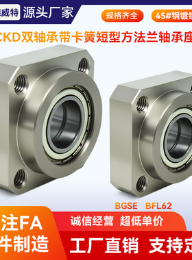 CKD方形法兰双轴承座组件带座轴承固定座支撑座BGSEB  BFL61