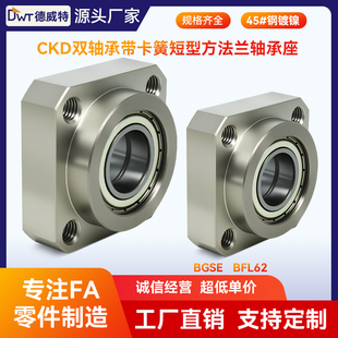 CKD方形法兰双轴承座组件带座轴承固定座支撑座BGSEB  BFL61