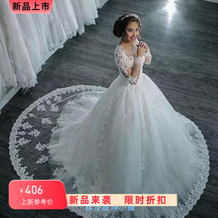 White WeDDing DReSS long SleeveS RoBe De SoiRee BRiDe DReSS