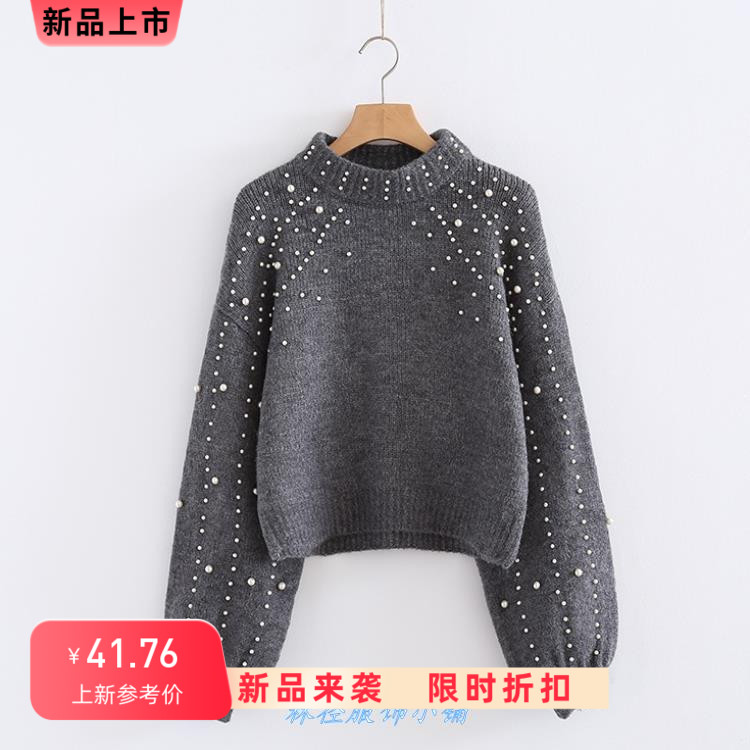 Round neck knitwear women，s Pullover women Winter sweater