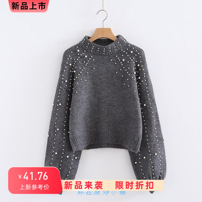Round neck knitwear women，s Pullover women Winter sweater