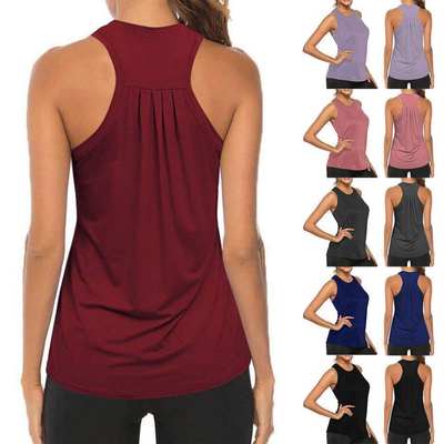 Women Shirt Vest tanktop Gym clothes Tops yoga running sport