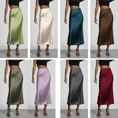 2025 Skirt High Waist Casual Basic Women Skirts Chic Summer